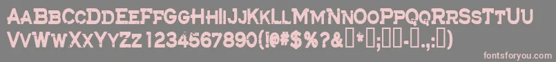 Cfthelostbattalion Font – Pink Fonts on Gray Background