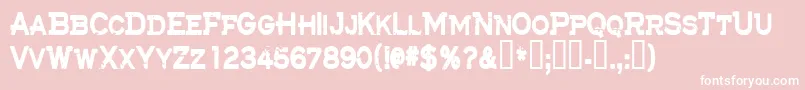 Cfthelostbattalion Font – White Fonts on Pink Background