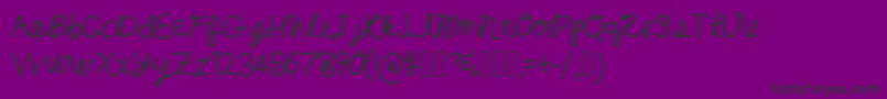 RandomType Font – Black Fonts on Purple Background