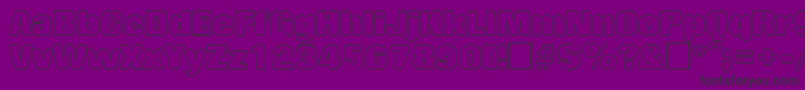 Шрифт RollingoutlineRegular – чёрные шрифты на фиолетовом фоне
