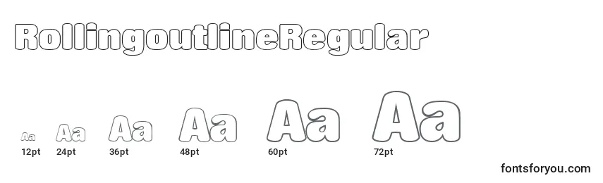 RollingoutlineRegular Font Sizes