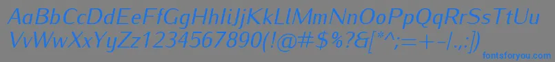 More about IwonaItalic Font IwonaItalic Font – Blue Fonts on Gray Background