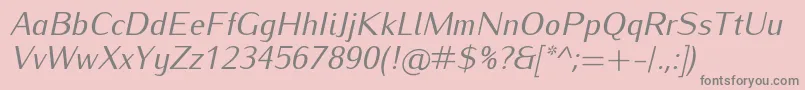 More about IwonaItalic Font IwonaItalic Font – Gray Fonts on Pink Background