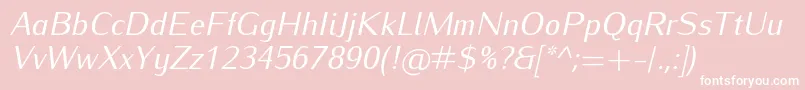 IwonaItalic Font – White Fonts on Pink Background
