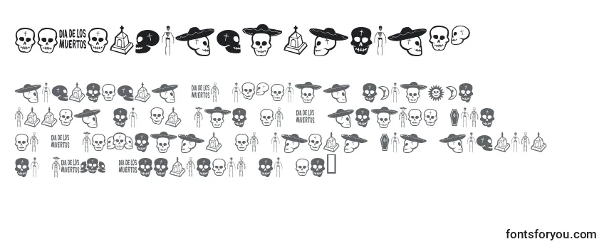 Schriftart DiaDeLosMuertosBv