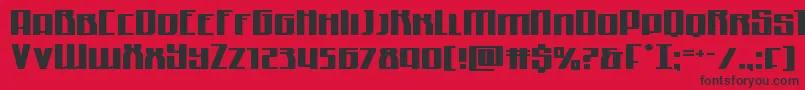 Quantummaliceexpand Font – Black Fonts on Red Background