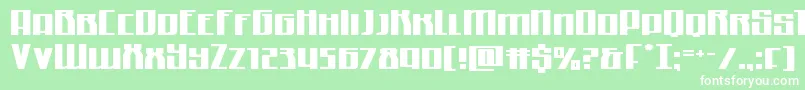 Quantummaliceexpand Font – White Fonts on Green Background