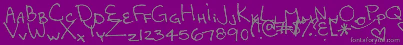 CapitolChase Font – Gray Fonts on Purple Background