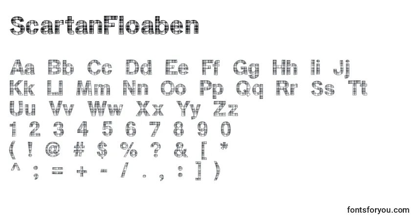 ScartanFloaben Font – alphabet, numbers, special characters