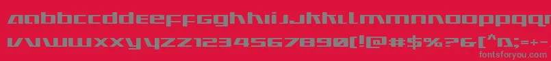 Ultramarinesexpand Font – Gray Fonts on Red Background