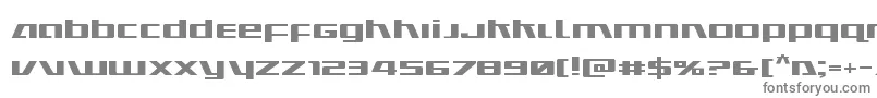 フォントUltramarinesexpand – 白い背景に灰色の文字