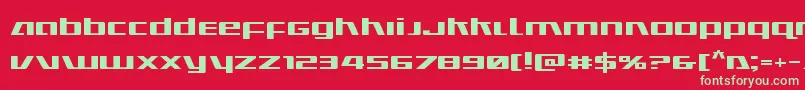 Ultramarinesexpand Font – Green Fonts on Red Background