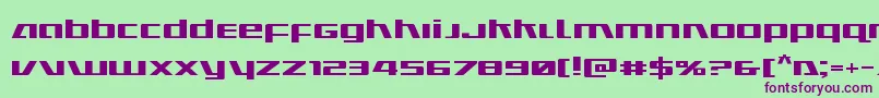 Ultramarinesexpand Font – Purple Fonts on Green Background