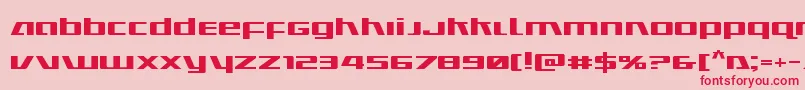 Ultramarinesexpand Font – Red Fonts on Pink Background