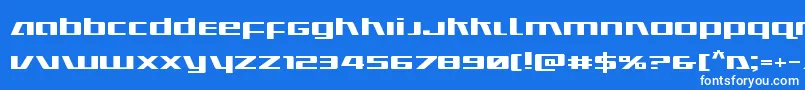 Ultramarinesexpand Font – White Fonts on Blue Background