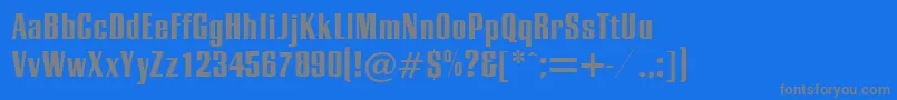fuente EssexRegularDb – Fuentes Grises Sobre Fondo Azul