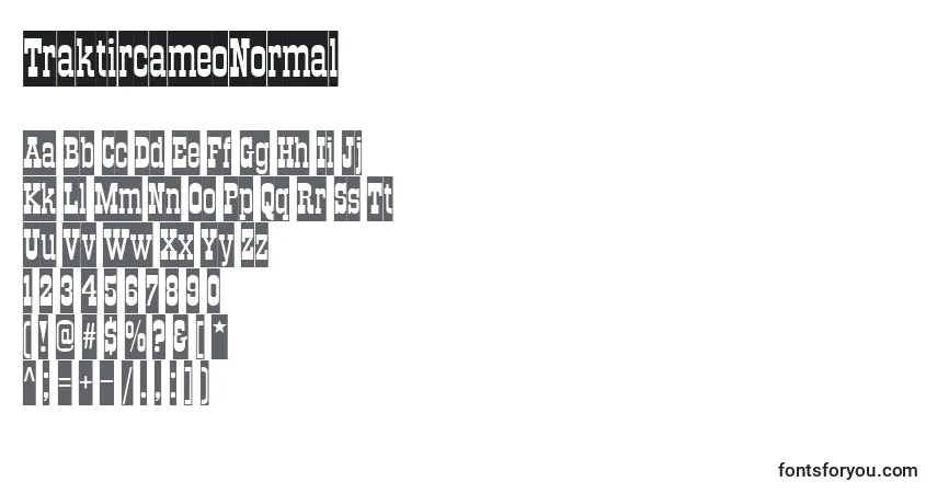 TraktircameoNormal Font – alphabet, numbers, special characters
