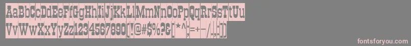 TraktircameoNormal Font – Pink Fonts on Gray Background