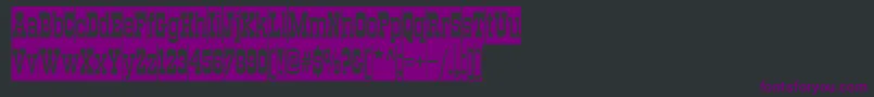TraktircameoNormal Font – Purple Fonts on Black Background