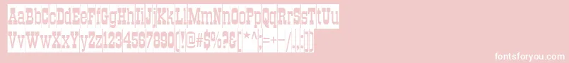 TraktircameoNormal Font – White Fonts on Pink Background