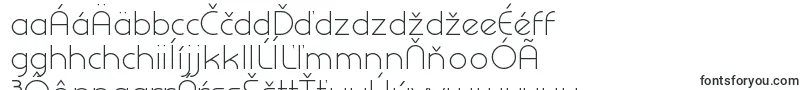 Czcionka PrestijLightDemo – słowackie czcionki