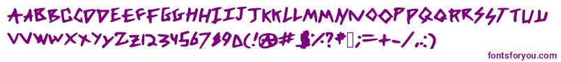 DicksFromMars Font – Purple Fonts on White Background