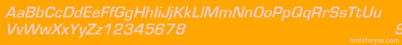 Подробнее о шрифте EurostileoblBold Шрифт EurostileoblBold – розовые шрифты на оранжевом фоне