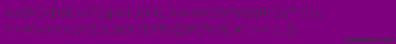 Шрифт HmKeokuk – чёрные шрифты на фиолетовом фоне