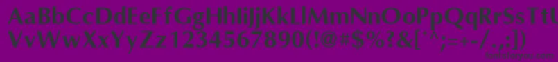 OmniBold Font – Black Fonts on Purple Background