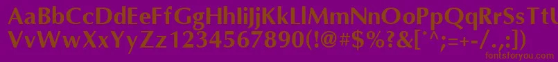 Lisätietoja OmniBold-fontista OmniBold-fontti – ruskeat fontit violetilla taustalla