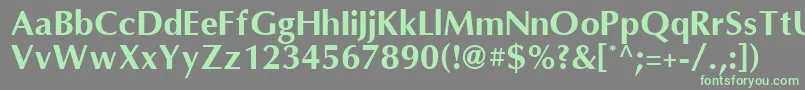 OmniBold Font – Green Fonts on Gray Background