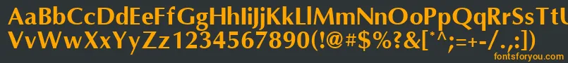 OmniBold Font – Orange Fonts on Black Background