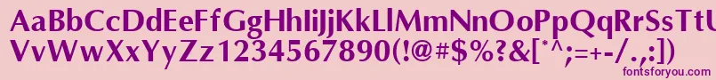 OmniBold Font – Purple Fonts on Pink Background
