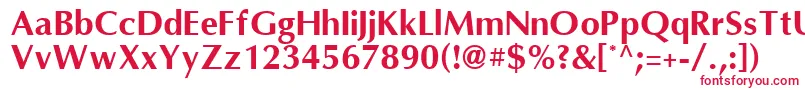 OmniBold Font – Red Fonts on White Background