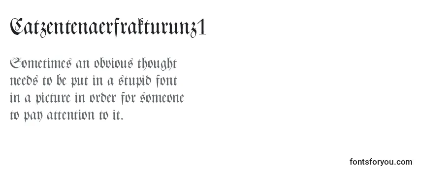 Шрифт Catzentenaerfrakturunz1