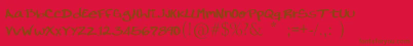 Подробнее о шрифте RondrsScript Шрифт RondrsScript – коричневые шрифты на красном фоне