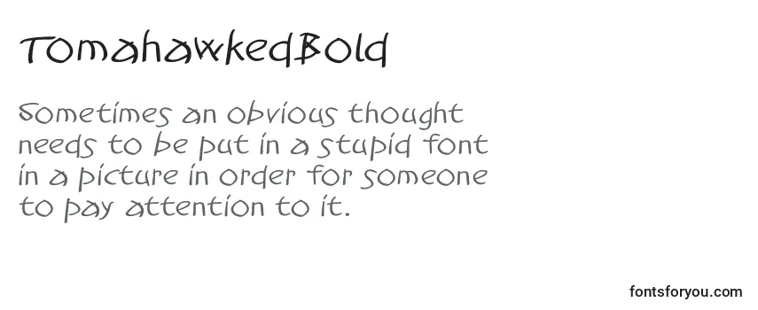 TomahawkedBold-fontti