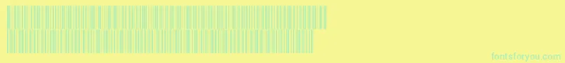Intp72dltt Font – Green Fonts on Yellow Background