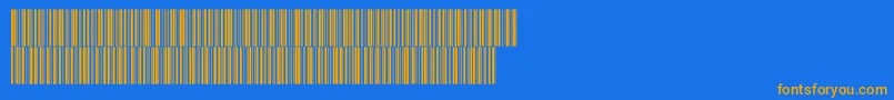Intp72dltt Font – Orange Fonts on Blue Background