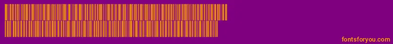 Intp72dltt Font – Orange Fonts on Purple Background