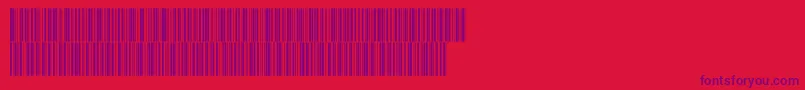 Intp72dltt Font – Purple Fonts on Red Background