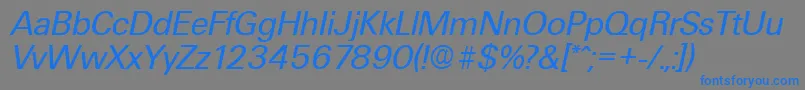 More about UltimateSerialRegularitalicDb Font UltimateSerialRegularitalicDb Font – Blue Fonts on Gray Background