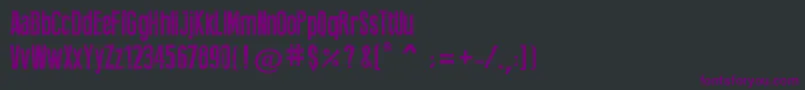 PressStyle Font – Purple Fonts on Black Background