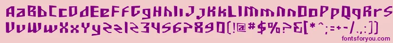 Шрифт Sf – фиолетовые шрифты на розовом фоне