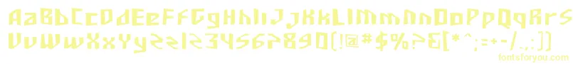 Sf-Schriftart – Gelbe Schriften
