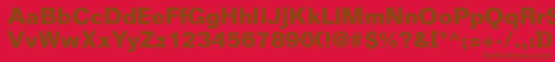 FoldmoderndbNormal Font – Brown Fonts on Red Background