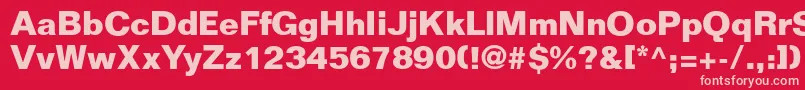 FoldmoderndbNormal Font – Pink Fonts on Red Background