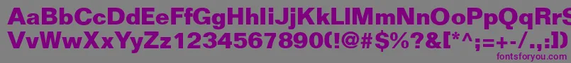 FoldmoderndbNormal Font – Purple Fonts on Gray Background