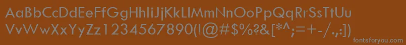Шрифт TwCenMt – серые шрифты на коричневом фоне