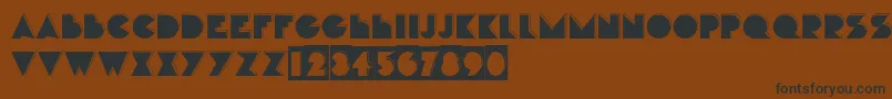 Hunt Font – Black Fonts on Brown Background